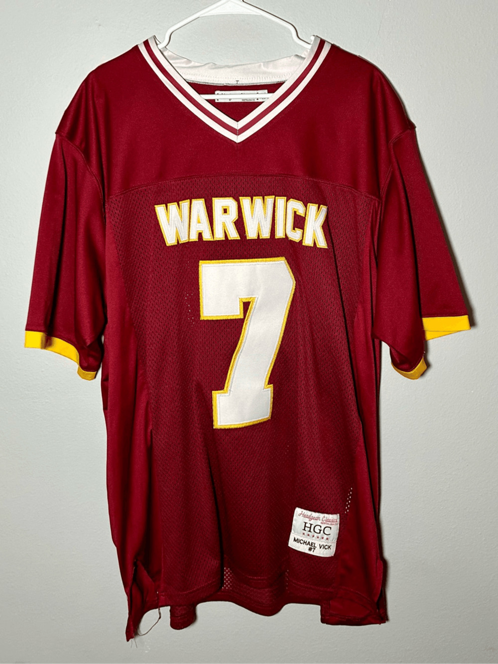 Michael Vick #7 Warwick High School Authentic Sewn On Football Jersey Sz XXL